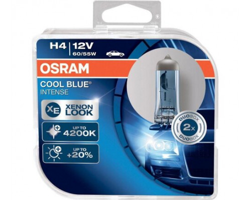Лампы H4 12V 60/55W OSRAM COOL BLUE INTENSE 4200K 2шт