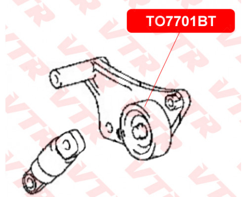 TO7701BT VTR Ролик-натяжитель