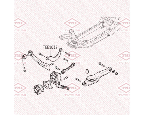 TEE1032 Tatsumi Рычаг задний верхний