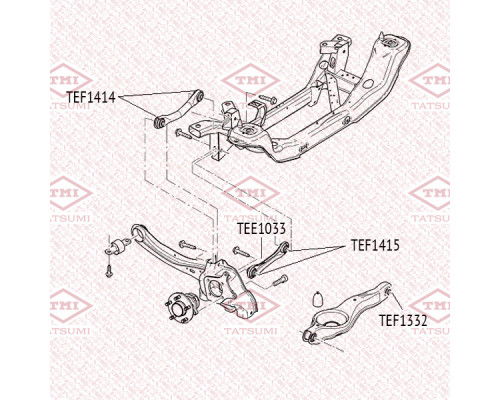 TEE1033 Tatsumi Рычаг задний поперечный