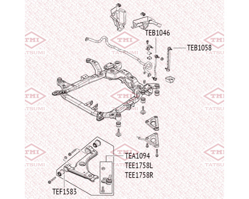 TEA1094 Tatsumi Опора шаровая передней подвески