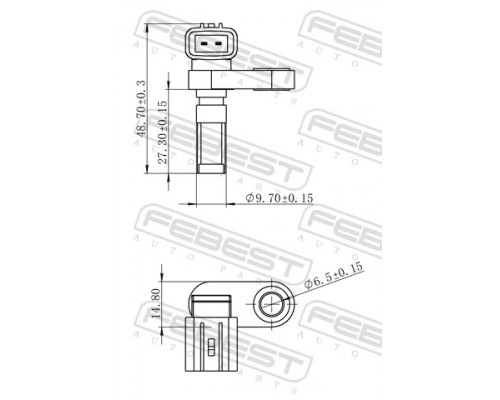 01606-001 FEBEST Датчик ABS