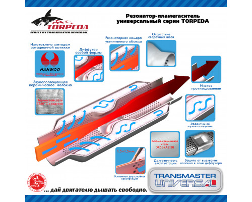 T4576400D Transmaster Пламегаситель универсальный