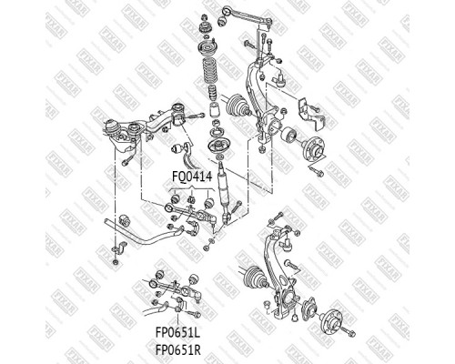 FQ0414 Fixar Рычаг передний нижний