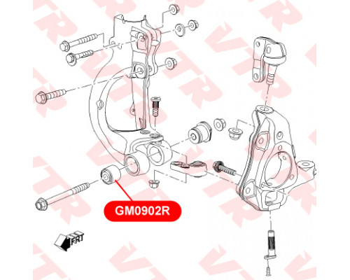 GM0902R VTR Втулка поворотного кулака