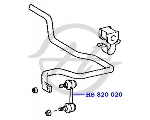 HS820020 Hanse Стойка переднего стабилизатора для Toyota Corolla E10 1992-1997