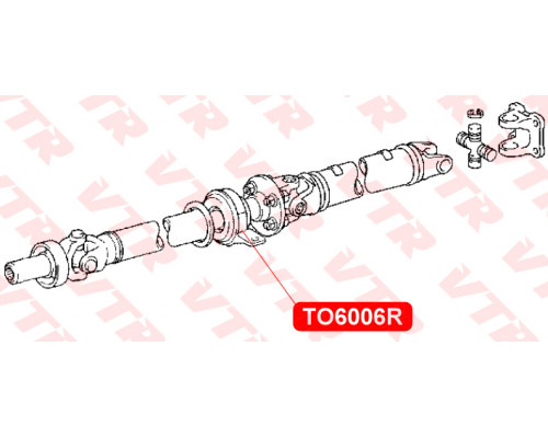 TO6006R VTR Подшипник подвесной для Toyota HiAce H200 2005>