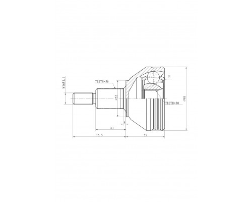 GIK04062 Ganz ШРУС наружный передний