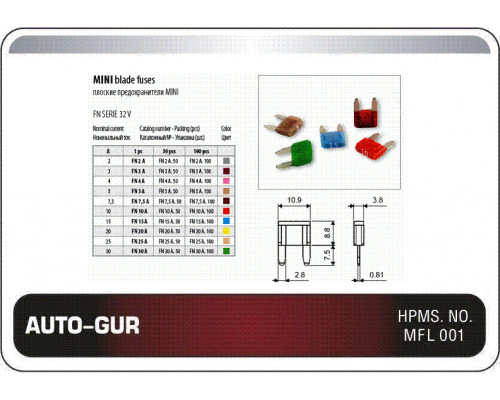 AGFN5A AUTO-GUR Предохранитель