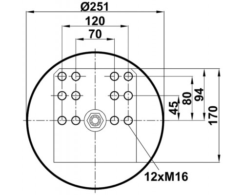 T0070-0881V3 TOPCOVER Воздушная подушка (опора пневматическая)