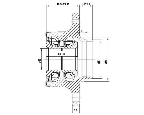 Z89174R ZIKMAR Ступица задняя