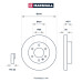 Диск тормозной передний MERCEDES-BENZ SPRINTER 13-; VOLKSWAGEN CRAFTER 06-