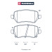 Комплект дисковых колодок задние KIA CEED 12-; OPEL ASTRA 98-, CORSA 00-, MERIVA 03-, ZAFIRA 99-