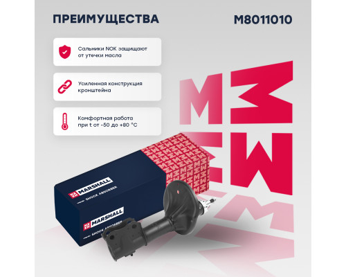 Амортизатор подвески передний CHERY FORA (A21) 06-; MITSUBISHI LANCER 00-