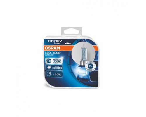 Лампы H11 12V 55W OSRAM COOL BLUE INTENSE 4200K 2шт