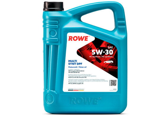 Масло моторное ROWE HIGHTEC MULTI SYNT DPF SAE 5W-30 (4л)