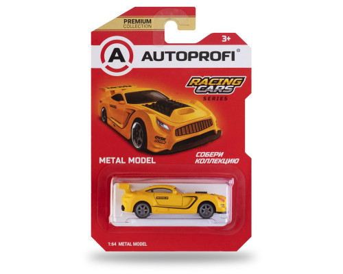 Машинка коллекционная 1:64, Серия Racing Cars, RCN-002 жёлтый