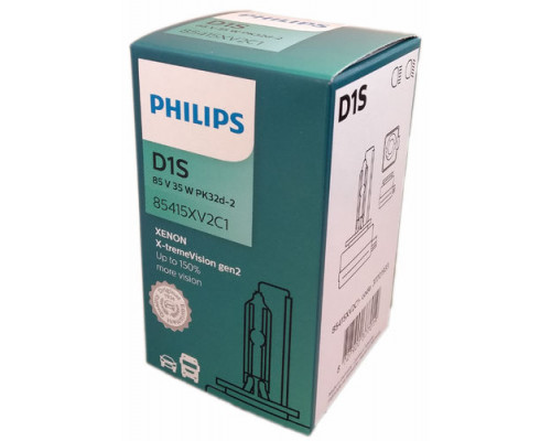 Лампа D1S 35W 85V PHILIPS Xenon X-tremeVision gen2