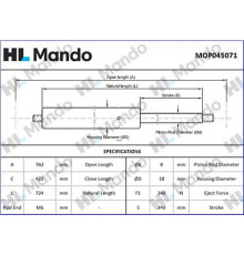 MOP045071 Mando Амортизатор капота