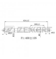 GF-2482 Zekkert Амортизатор капота для Nissan Teana J31 2003-2008