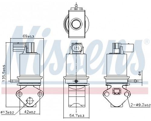98179 Nissens Клапан рециркуляции выхлопных газов 98179 Nissens Клапан рециркуляции выхлопных газов