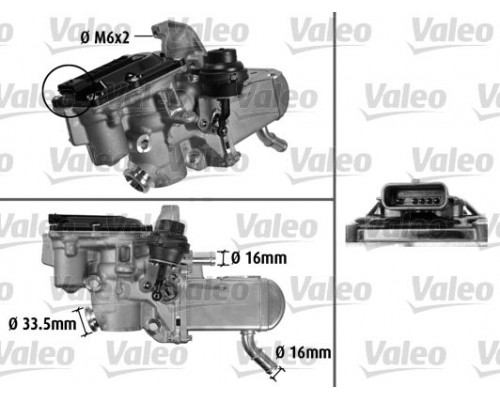 700433 Valeo Клапан рециркуляции выхлопных газов для Renault Megane III 2009-2016
