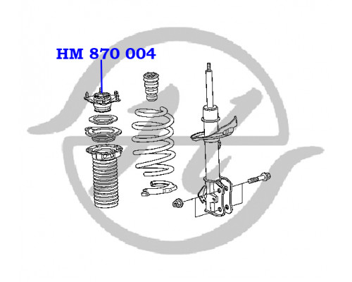 HM870004 Hanse Опора переднего амортизатора верхняя