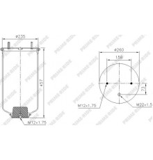1R11-705 Prime-Ride Воздушная подушка (опора пневматическая)