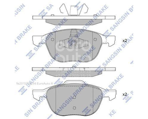 SP1260 HI-Q Колодки тормозные передние к-кт