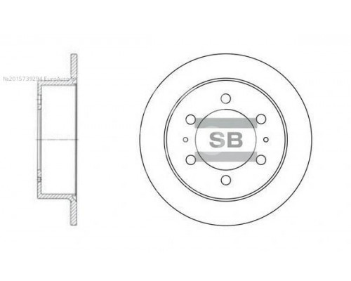 SD3026 HI-Q Диск тормозной задний