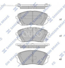 SP1849 Sangsin Колодки тормозные передние к-кт