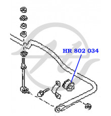 HR802034 Hanse Втулка (сайлентблок) заднего стабилизатора для Nissan Terrano II (R20) 1993-2006