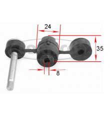 21652487 Corteco Стойка переднего стабилизатора для Renault Megane I 1996-1999