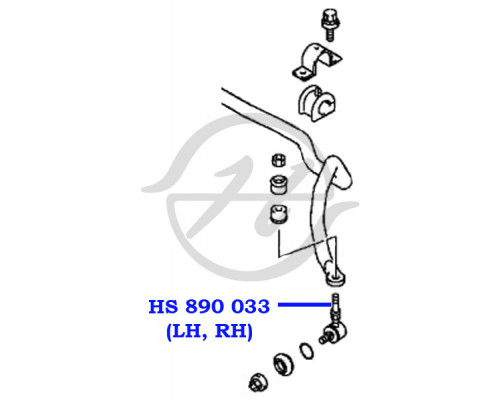 HS890033 Hanse Стойка переднего стабилизатора