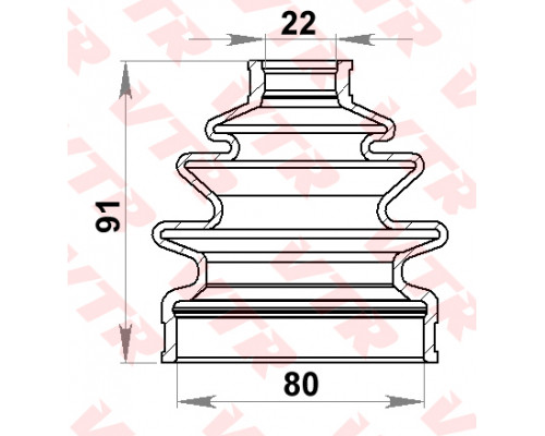 TO2401R VTR Пыльник внут ШРУСа (к-кт)