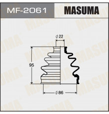 MF-2061 Masuma Пыльник ШРУСа наружного пер