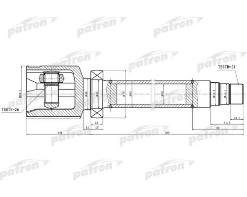 PCV1325 Patron ШРУС