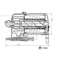 179498 Febi Фильтр топливный