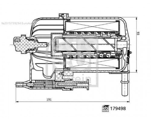 179498 Febi Фильтр топливный