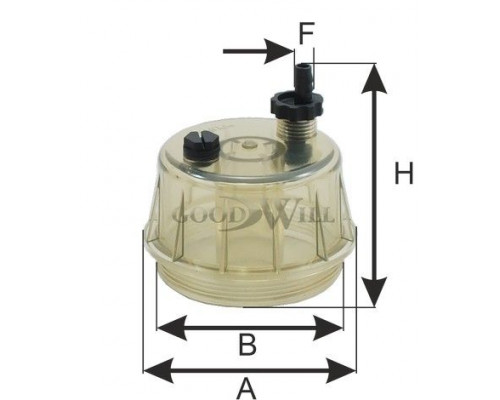 FSG1001 GoodWill Крышка топливного фильтра для Hyundai HD 35-78 2003>
