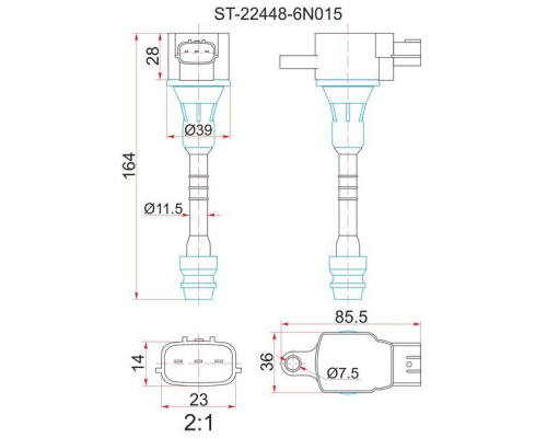 ST224486N015 SAT Катушка зажигания