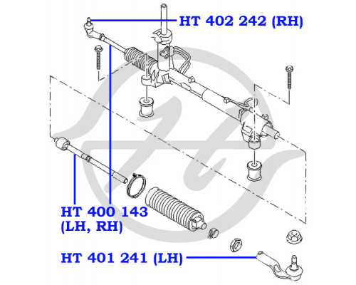 HT400143 Hanse Тяга рулевая