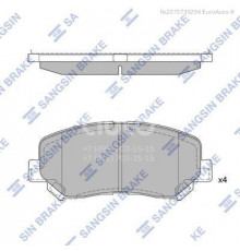 SP1671 HI-Q Колодки тормозные передние к-кт