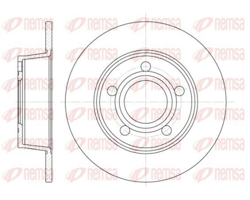 6724.00 Remsa Диск тормозной задний для Audi A6 [C5] 1997-2004
