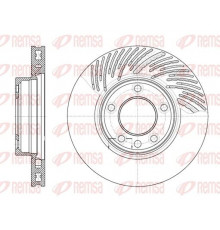 6773.11 Remsa Диск тормозной передний вентилируемый правый