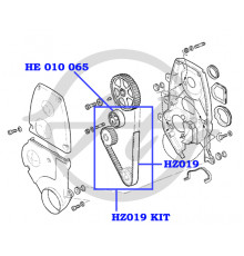 HZ019KIT Globelt Ремень ГРМ к-кт