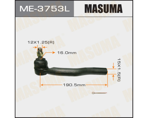 ME-3753L Masuma Наконечник рулевой левый