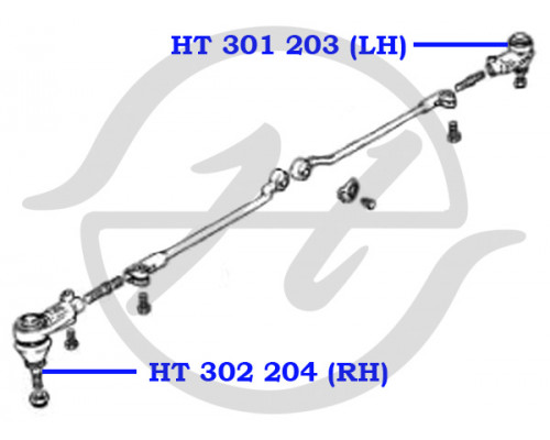 HT301203 Hanse Наконечник рулевой левый