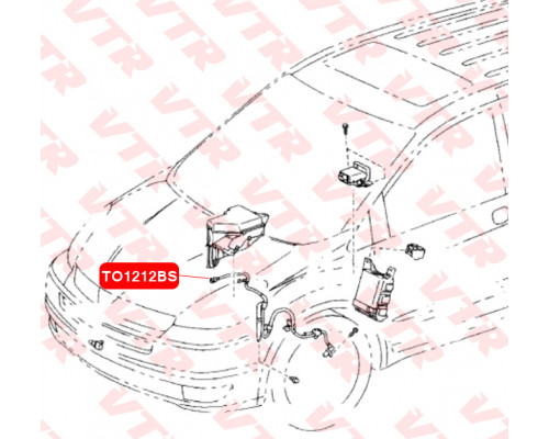 TO1212BS VTR Датчик ABS передний левый для Toyota Sienna II 2003-2010