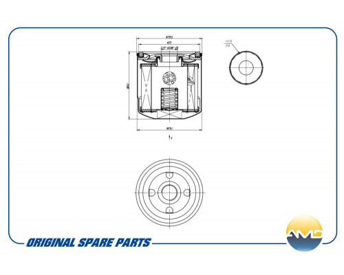 AMD.FL719 AMD Фильтр масляный